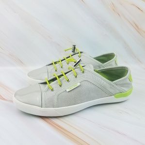 Calvin Klein Gary and Lime Green Shoes Size 8.5